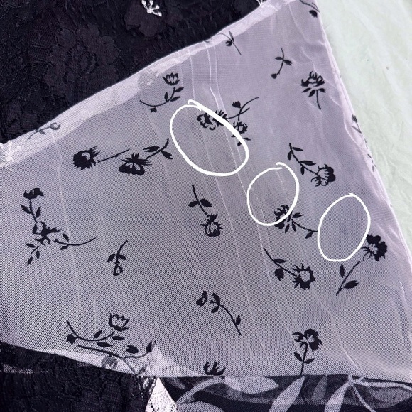 Vintage Mirasol Floral Lace Patchwork Maxi Skirt Witchy Mesh Embroidered NEW - Picture 11 of 15